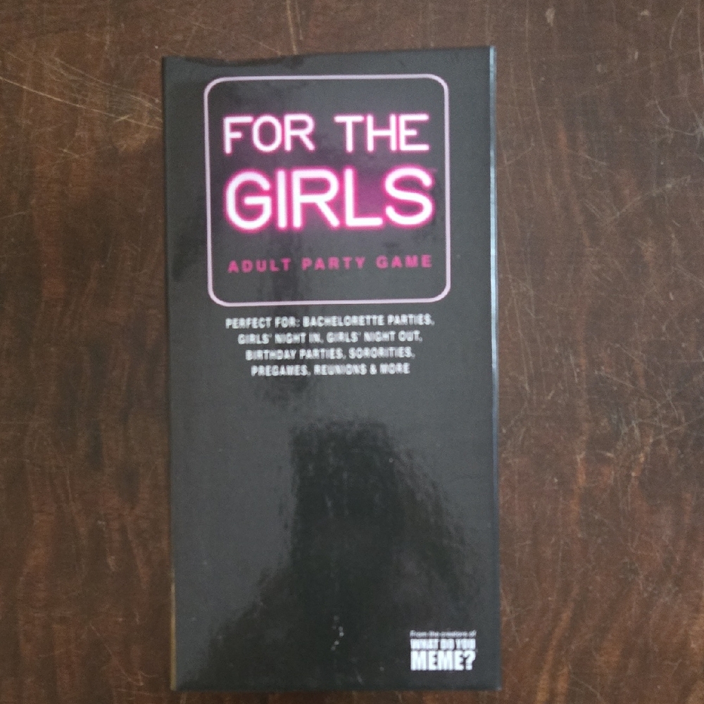 For The Girls Adult Party Game - Black